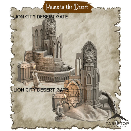 Tabletop Terrain Dungeon Terrain Ruins in the Desert - Thematic Dungeon Terrain