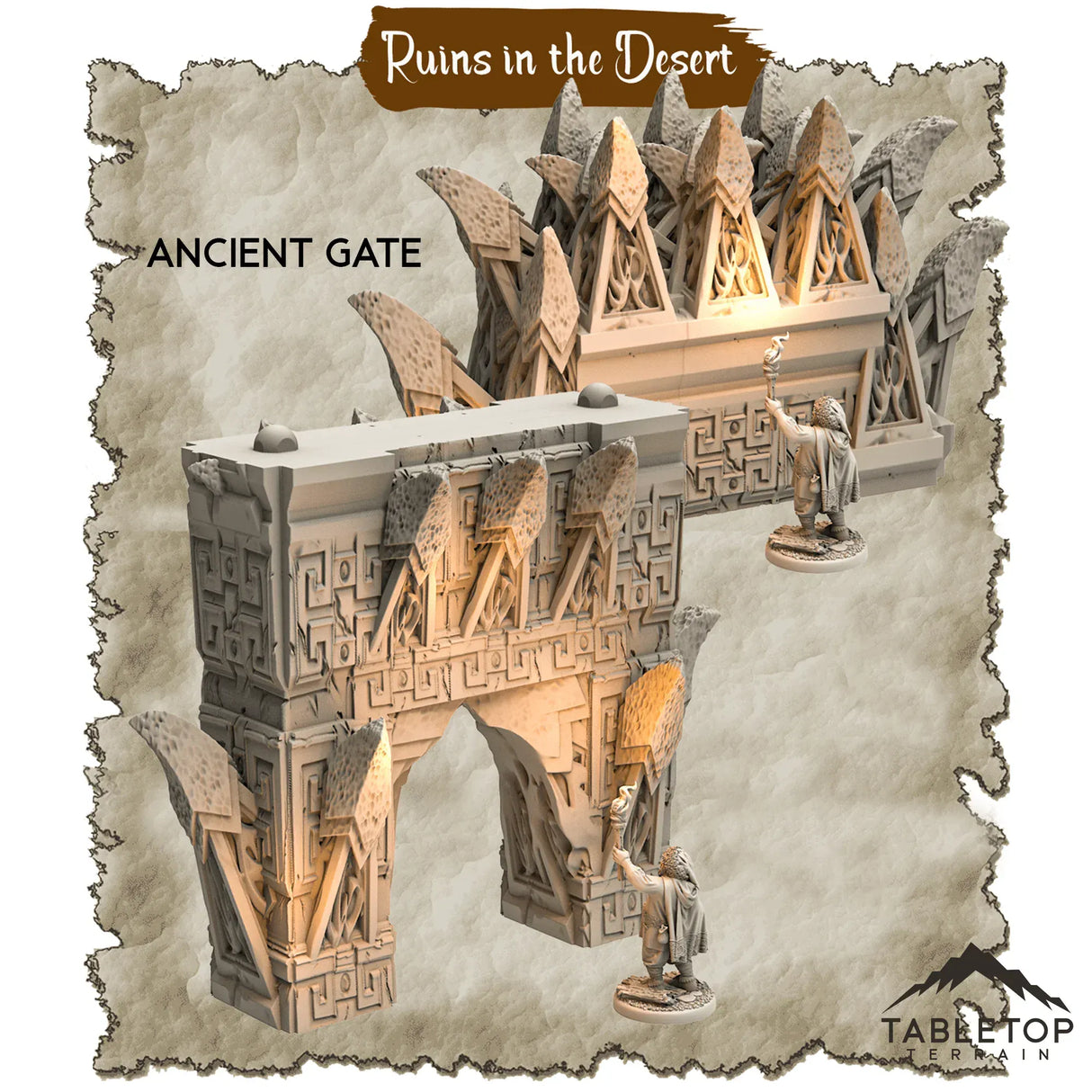 Tabletop Terrain Dungeon Terrain Ruins in the Desert - Thematic Dungeon Terrain