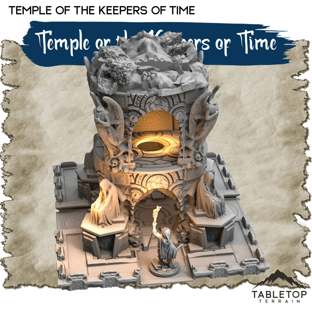 Tabletop Terrain Dungeon Terrain Temple of the Keepers of Time - Thematic Dungeon Terrain