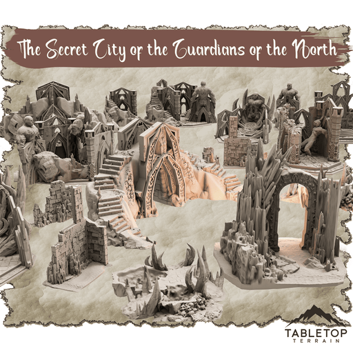 Tabletop Terrain Dungeon Terrain The Secret City of the Guardians of the North - Thematic Dungeon Terrain