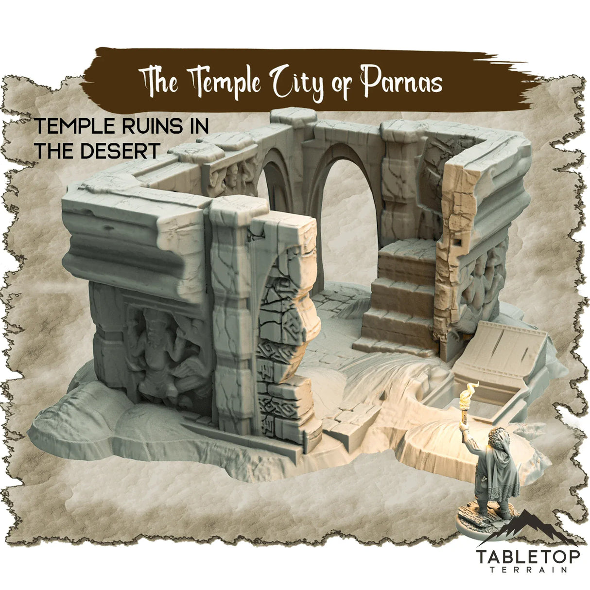 Tabletop Terrain Dungeon Terrain The Temple City of Parnas - Thematic Dungeon Terrain