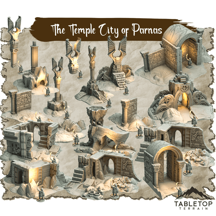 Tabletop Terrain Dungeon Terrain The Temple City of Parnas - Thematic Dungeon Terrain