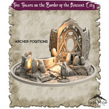 Tabletop Terrain Dungeon Terrain Tree Towers on the Border of the Ancient City - Thematic Dungeon Terrain