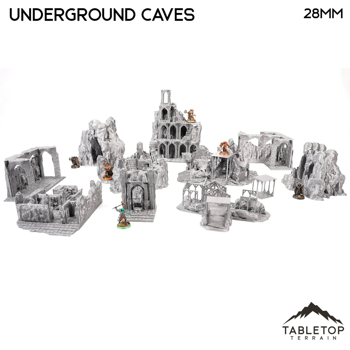 Tabletop Terrain Dungeon Terrain Underground Caves - Thematic Dungeon Terrain
