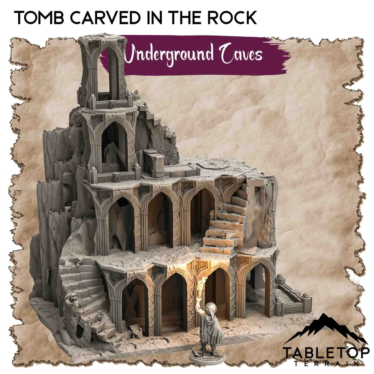 Tabletop Terrain Dungeon Terrain Underground Caves - Thematic Dungeon Terrain