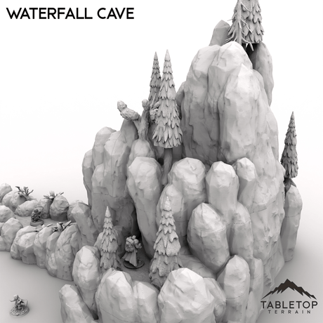 Tabletop Terrain Dungeon Terrain Waterfall Cave