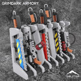 Tabletop Terrain Grimdark Armory - Mini Weapon Props