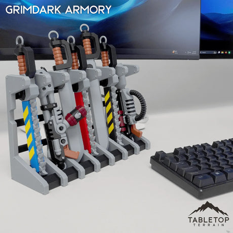 Tabletop Terrain Grimdark Armory - Mini Weapon Props