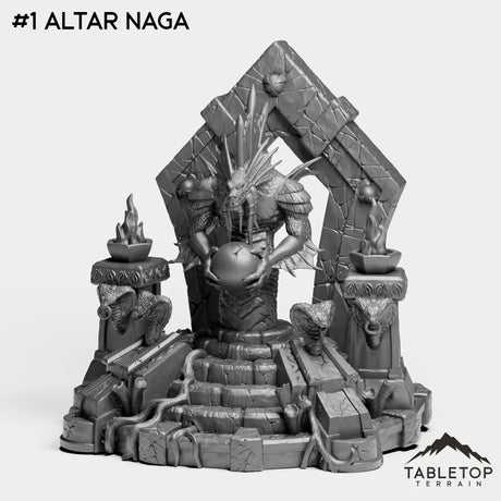 Tabletop Terrain Miniature #1 Altar Naga Nagas Bundle