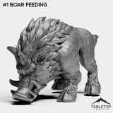 Tabletop Terrain Miniature #1 Boar Feeding Kobolds and Quilboars Bundle