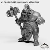 Tabletop Terrain Miniature #1 Fallen Ogre High Mage - Attacking Ogres Bundle