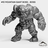 Tabletop Terrain Miniature #10 Mountain Giant Boss - Boss Fiery Core Bundle