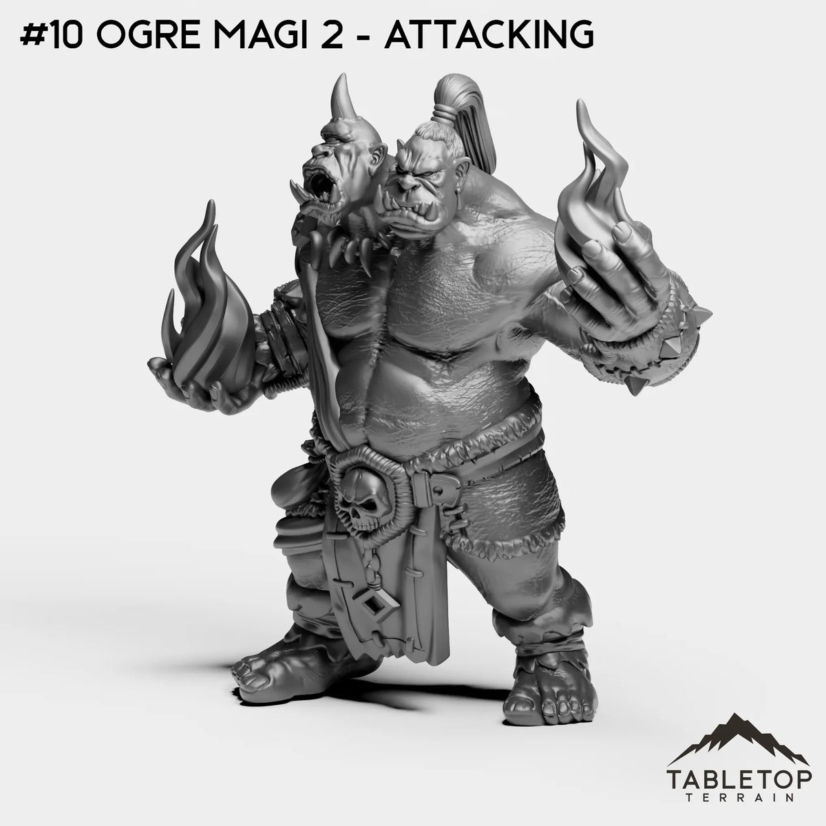 Tabletop Terrain Miniature #10 Ogre Magi 2 - Attacking Ogres Bundle