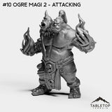 Tabletop Terrain Miniature #10 Ogre Magi 2 - Attacking Ogres Bundle