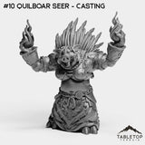 Tabletop Terrain Miniature #10 Quilboar Seer - Casting Kobolds and Quilboars Bundle