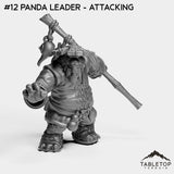 Tabletop Terrain Miniature #12 Panda Leader - Attacking Pandas Bundle