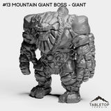 Tabletop Terrain Miniature #13 Mountain Giant Boss - Giant Fiery Core Bundle