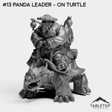 Tabletop Terrain Miniature #13 Panda Leader - On Turtle Pandas Bundle