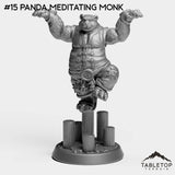 Tabletop Terrain Miniature #15 Panda Meditating Monk Pandas Bundle