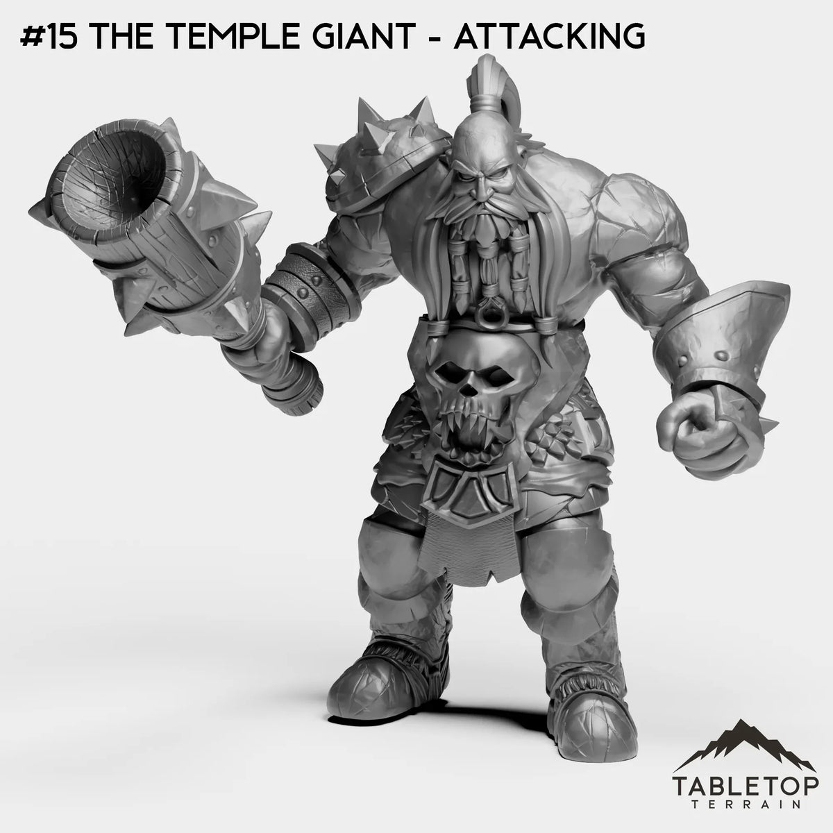 Tabletop Terrain Miniature #15 The Temple Giant - Attacking Titan Complex Bundle