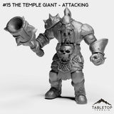 Tabletop Terrain Miniature #15 The Temple Giant - Attacking Titan Complex Bundle