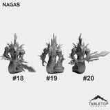 Tabletop Terrain Miniature #18 Naga Myrmidon - Attacking Nagas Bundle