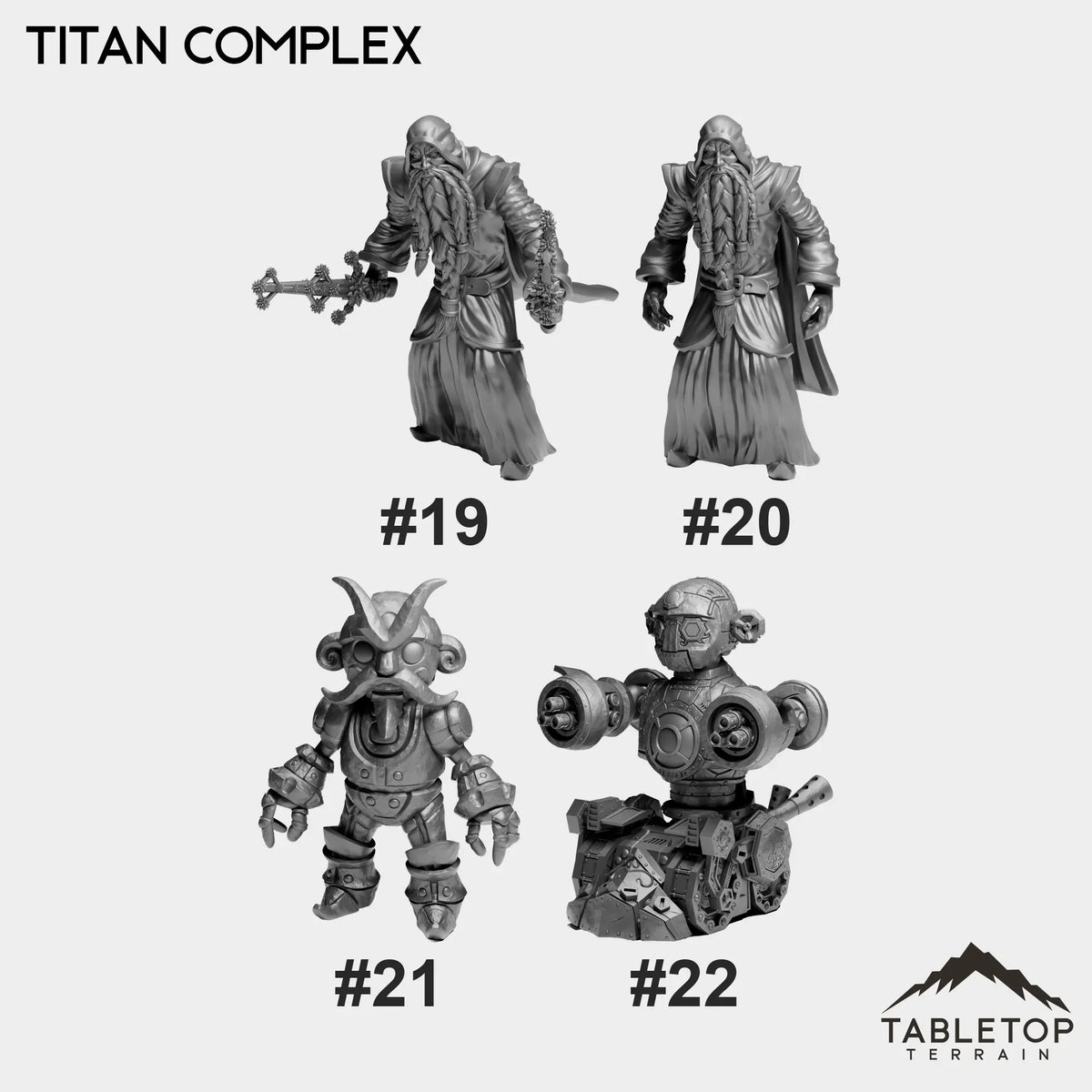 Tabletop Terrain Miniature #19 The Observer - Attacking Titan Complex Bundle
