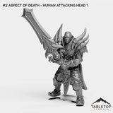 Tabletop Terrain Miniature #2 Aspect of Death - Human Attacking head 1 Soul of the Beast Bundle