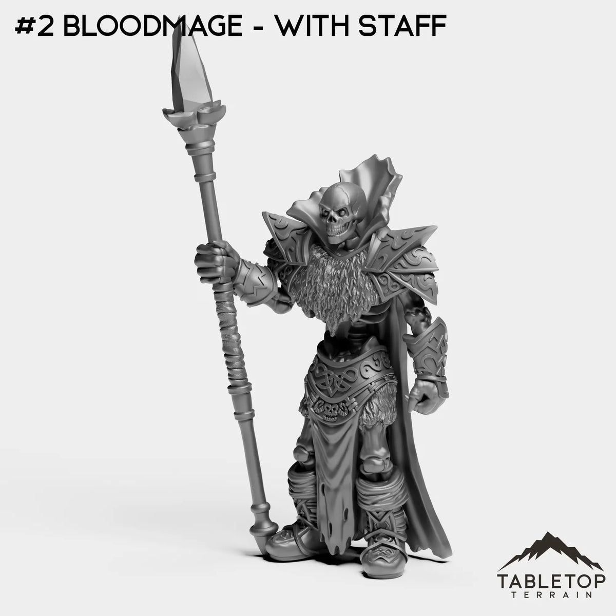 Tabletop Terrain Miniature #2 Bloodmage - With Staff Red Church Bundle