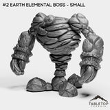 Tabletop Terrain Miniature #2 Earth Elemental Boss - Small Fiery Core Bundle