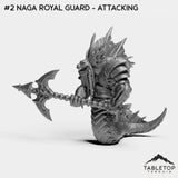 Tabletop Terrain Miniature #2 Naga Royal Guard - Attacking Nagas Bundle