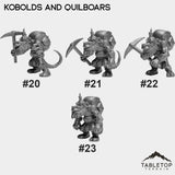 Tabletop Terrain Miniature #20 Kobolds - Miner Attacking Kobolds and Quilboars Bundle