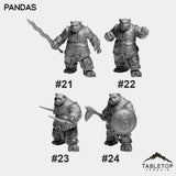 Tabletop Terrain Miniature #21 Panda Starter - 2H Sword Pandas Bundle