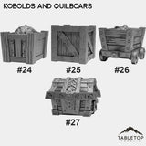 Tabletop Terrain Miniature #24 Mine Accessories - Box of Ore Kobolds and Quilboars Bundle