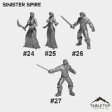 Tabletop Terrain Miniature #24 Romeo and Juliette - Juliette Attacking Sinister Spire Bundle