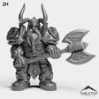 Tabletop Terrain Miniature 2H Dwarf Heritage Warrior