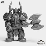 Tabletop Terrain Miniature 2H Dwarf Heritage Warrior