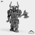 Tabletop Terrain Miniature 2H Dwarf Heritage Warrior Female