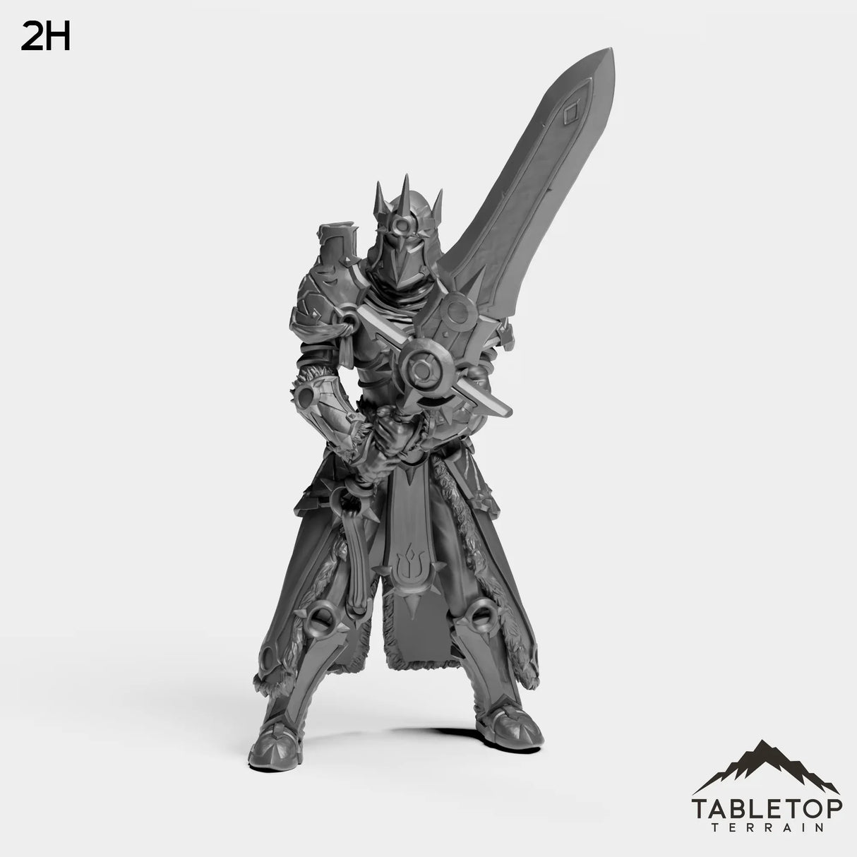 Tabletop Terrain Miniature 2H Highland Warrior Female