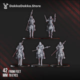 Tabletop Terrain Miniature 2nd Death Division Cavalry Squad x5