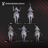 Tabletop Terrain Miniature 2nd Death Division Cavalry Squad x5