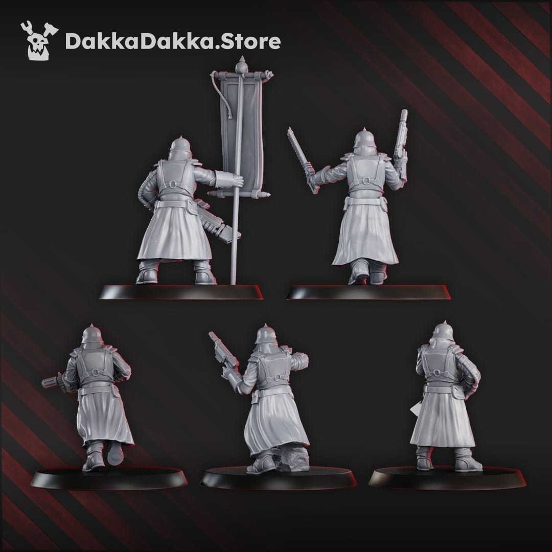Tabletop Terrain Miniature 2nd Death Division Commander Squad