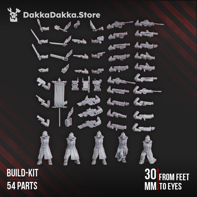 Tabletop Terrain Miniature 2nd Death Division Grenadier (50+ parts) (build kit)