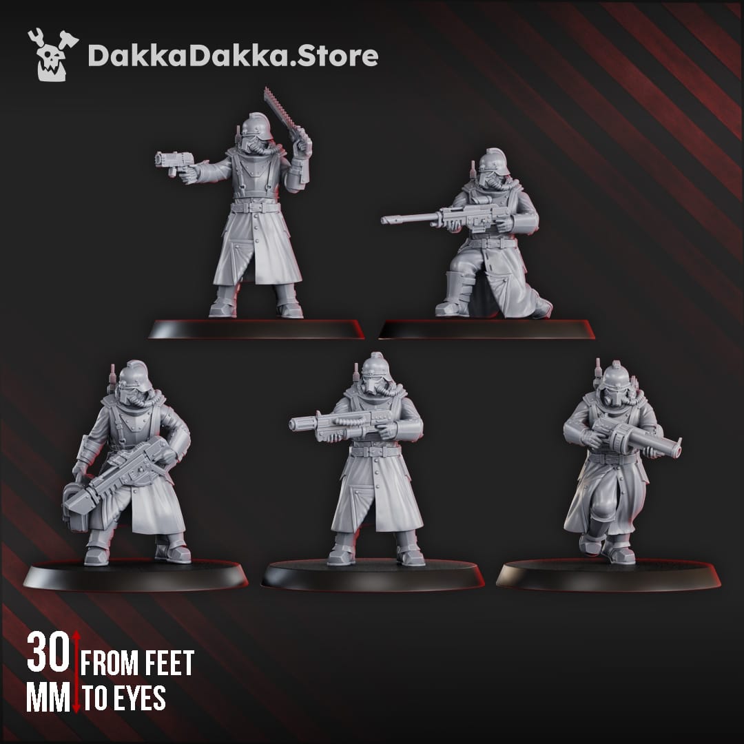 Tabletop Terrain Miniature 2nd Death Division Grenadier Squad