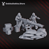 Tabletop Terrain Miniature 2nd Death Division Heavy Weapons Team