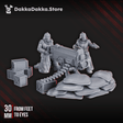 Tabletop Terrain Miniature 2nd Death Division Heavy Weapons Team
