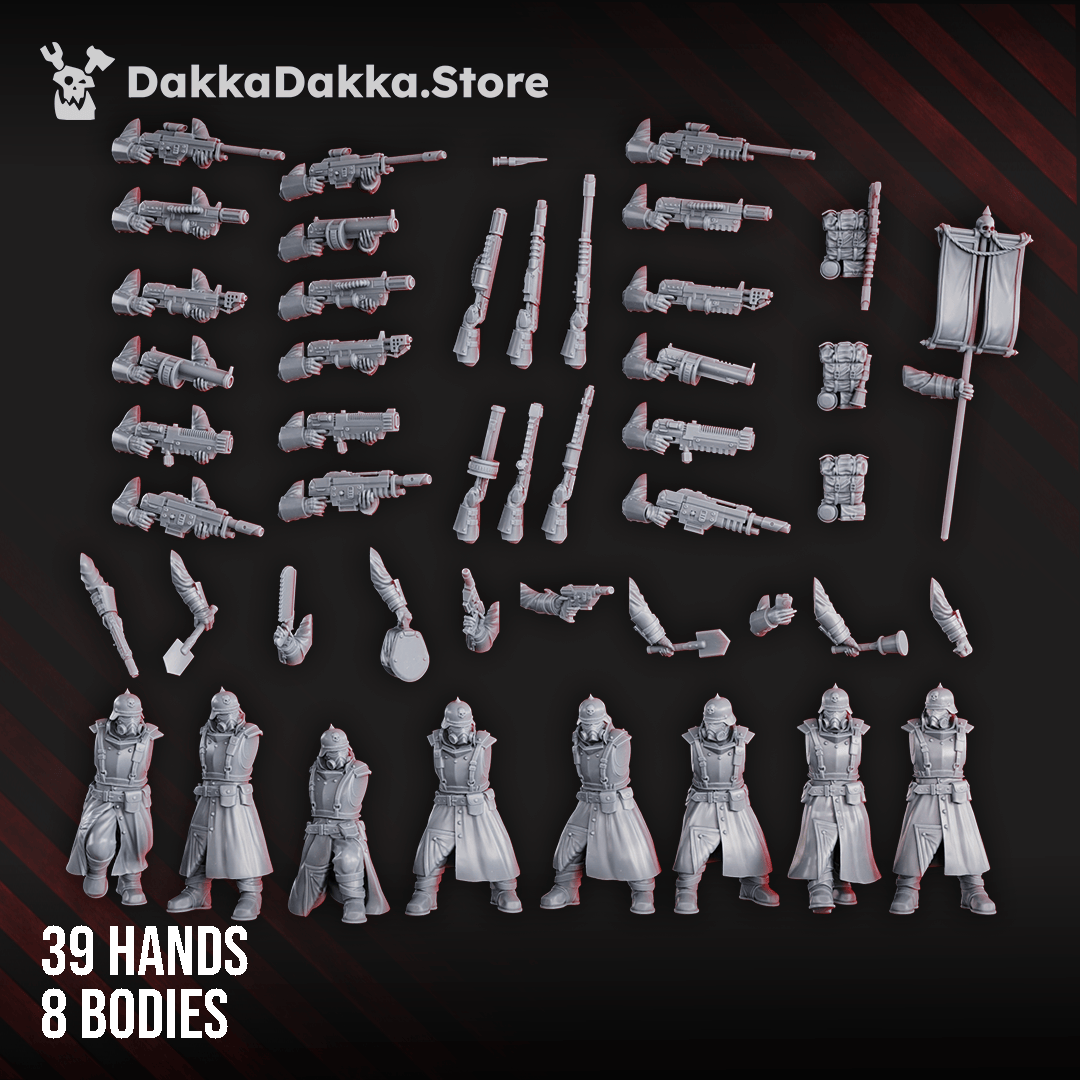 Tabletop Terrain Miniature 2nd Death Division Infantry (build kit)