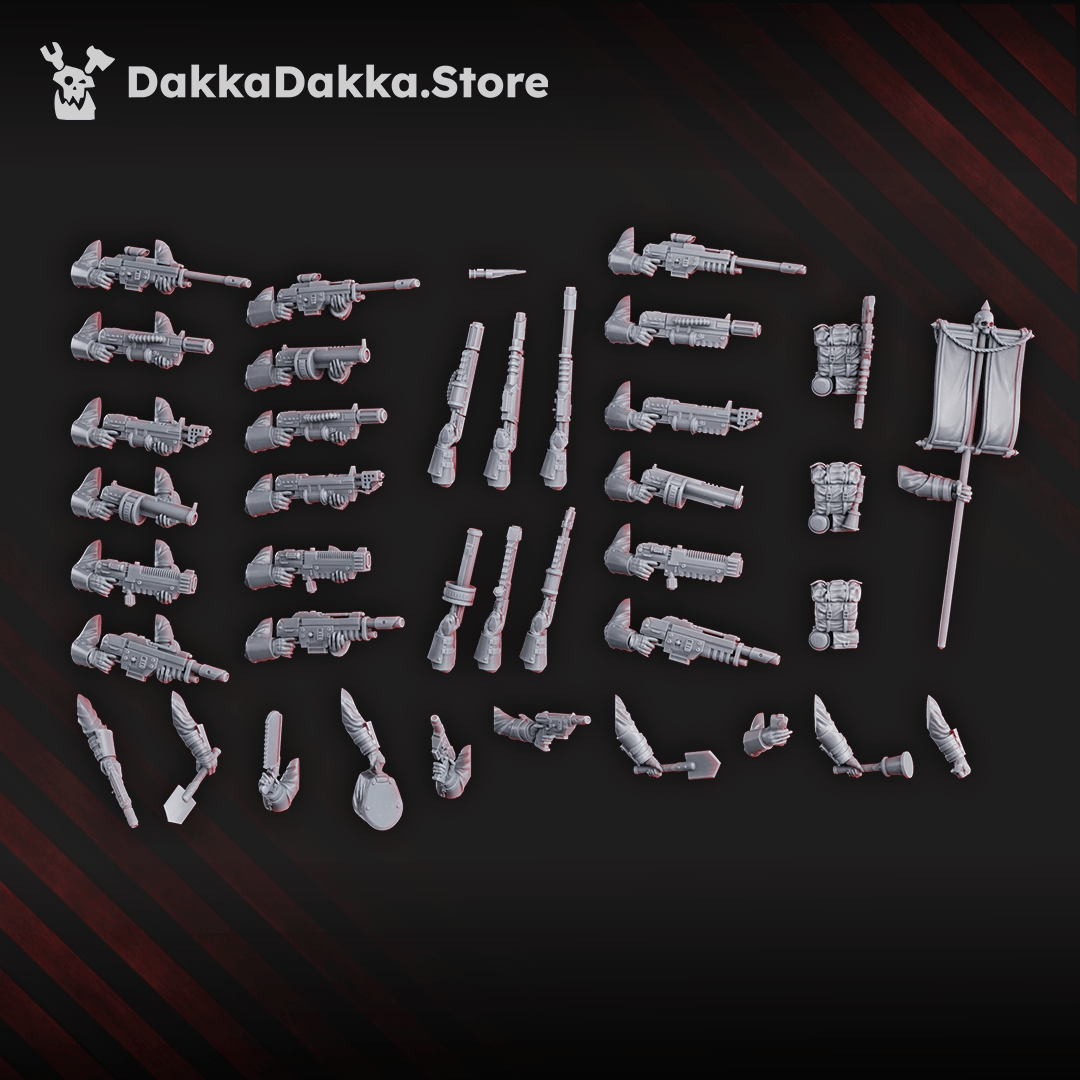 Tabletop Terrain Miniature 2nd Death Division Infantry (build kit)