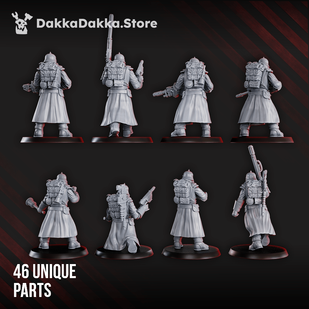 Tabletop Terrain Miniature 2nd Death Division Infantry (build kit)