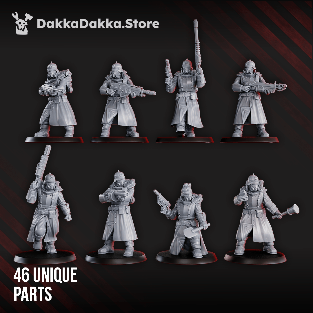 Tabletop Terrain Miniature 2nd Death Division Infantry (build kit)